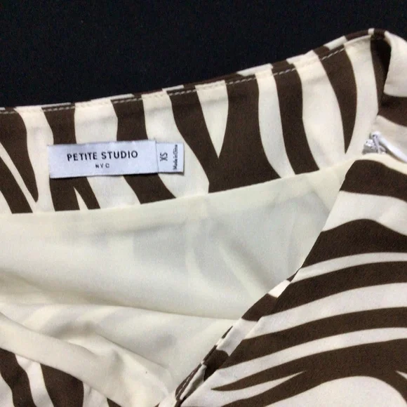 Petite Studio Brown & Cream Skirt - Picture 4 of 10